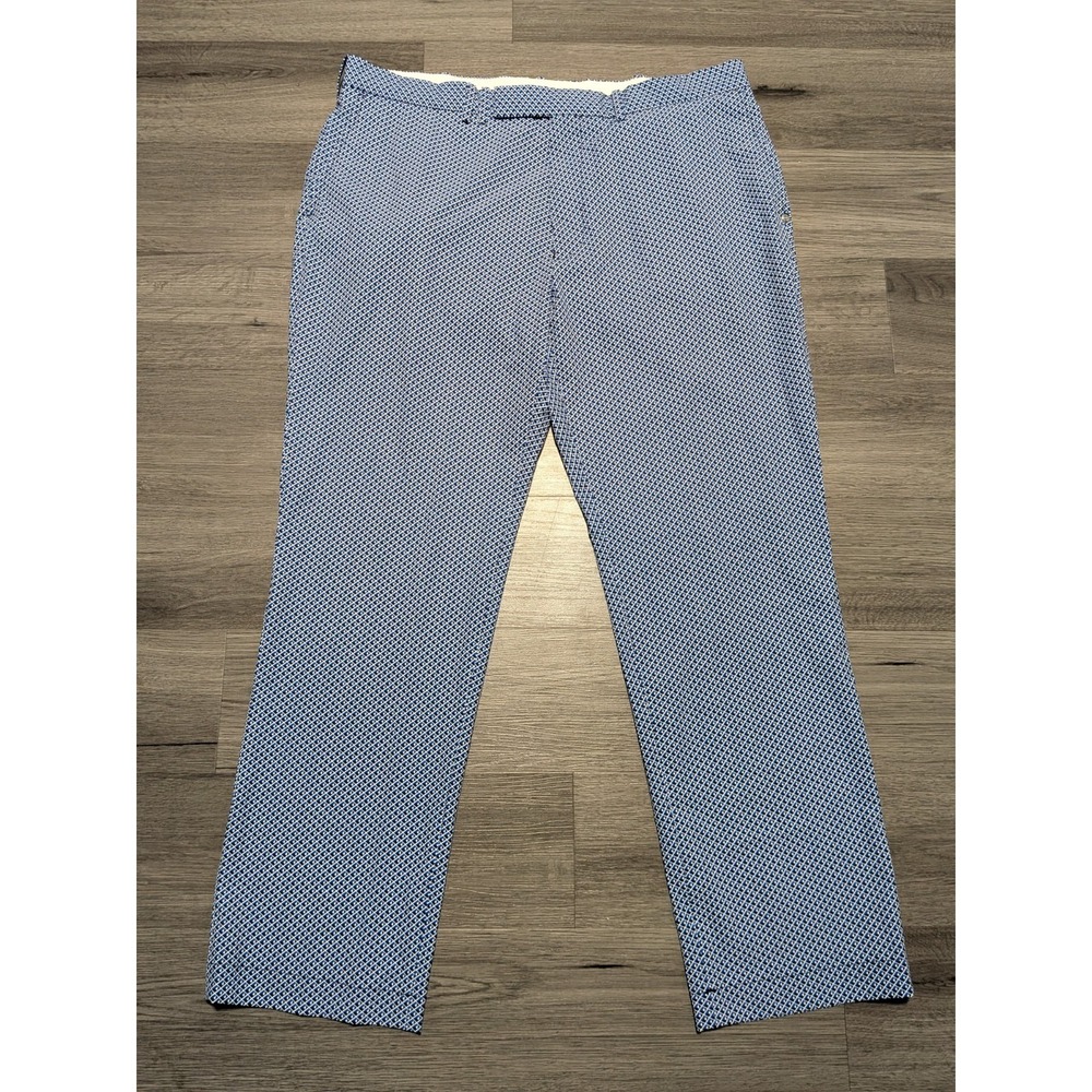 RLX Ralph Lauren Mens Blue Black White Diamond Print Performance Pant Size 38x30